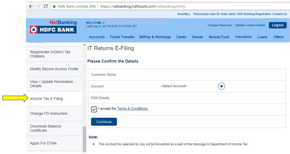 Income Tax E-Filing